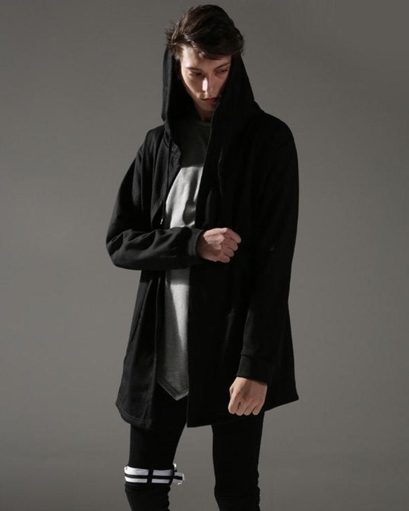 Ninja Costume Techwear Black Hooded Cloak