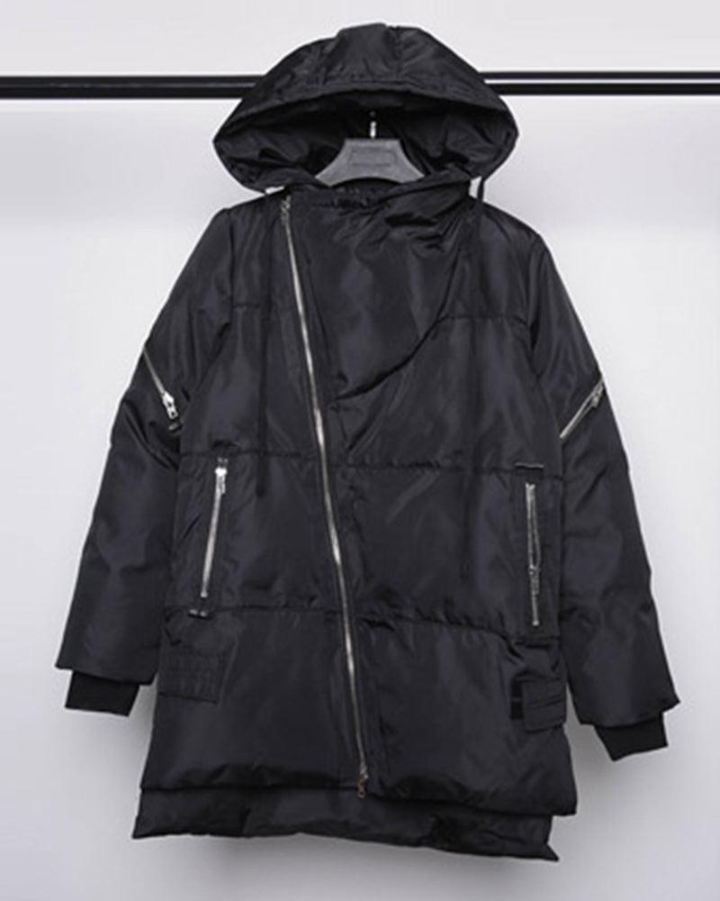 Techwear Long Winter Jacket