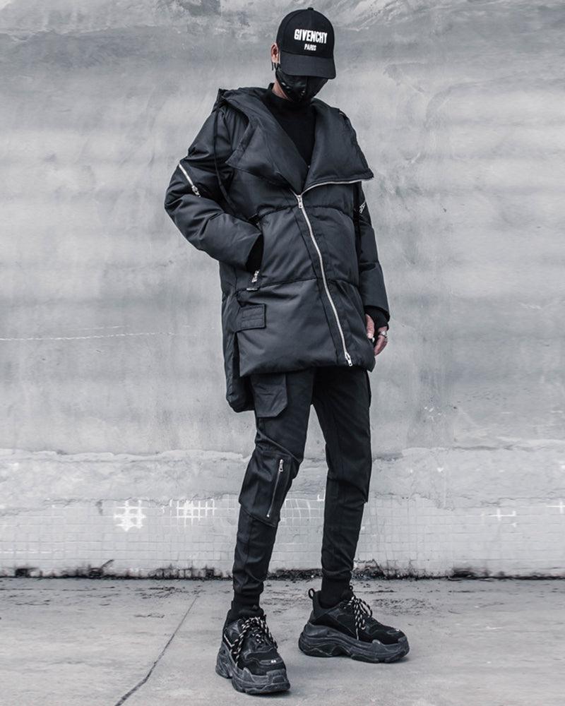 Techwear Long Winter Jacket