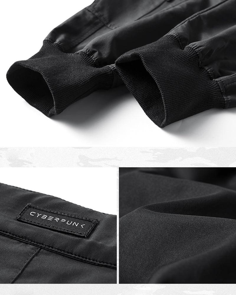 Techwear Airborne Multi-Pocket Black Cargo Pants