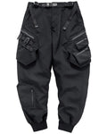 Techwear Airborne Multi-Pocket Black Cargo Pants
