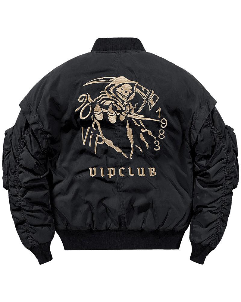 Techwear Winter Skull Bomber Jacket