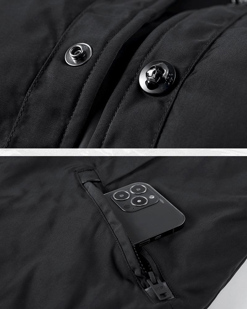 Techwear Winter Skull Bomber Jacket