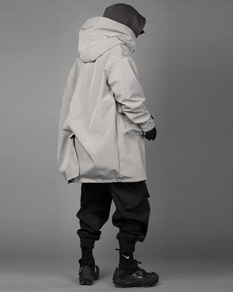 Techwear Fake Two-piece Utility Long Coat