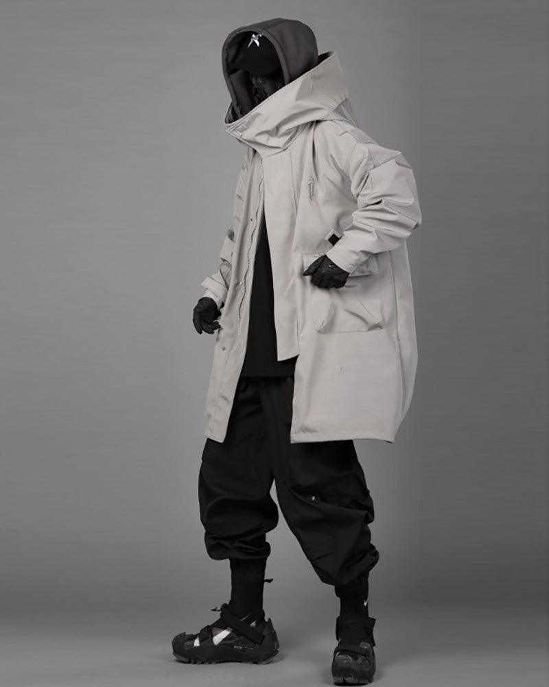 Techwear Fake Two-piece Utility Long Coat