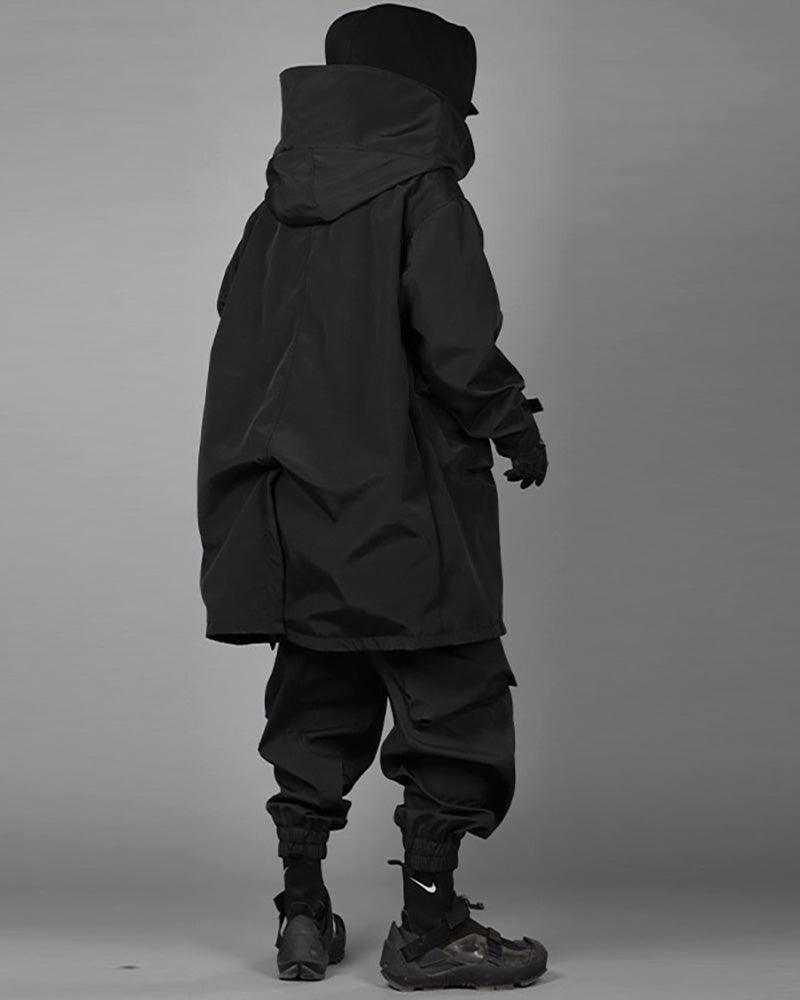 Techwear Fake Two-piece Utility Long Coat