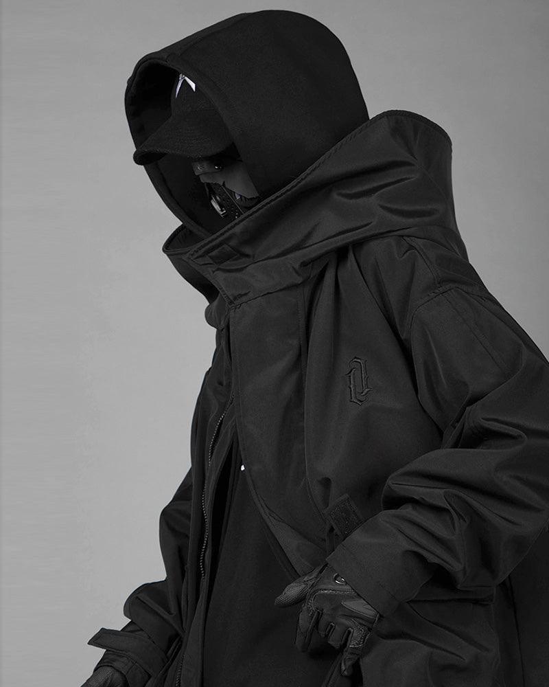 Techwear Fake Two-piece Utility Long Coat