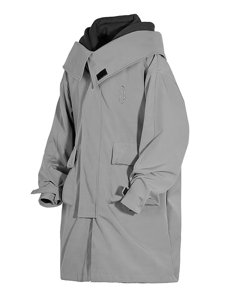 Techwear Fake Two-piece Utility Long Coat
