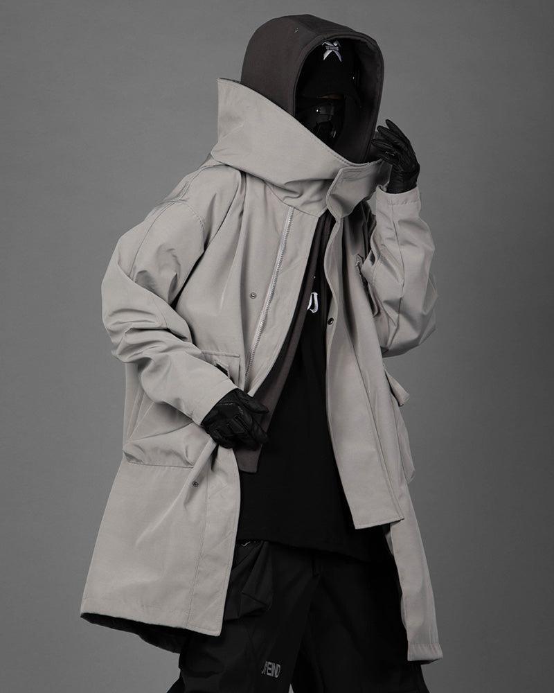Techwear Fake Two-piece Utility Long Coat