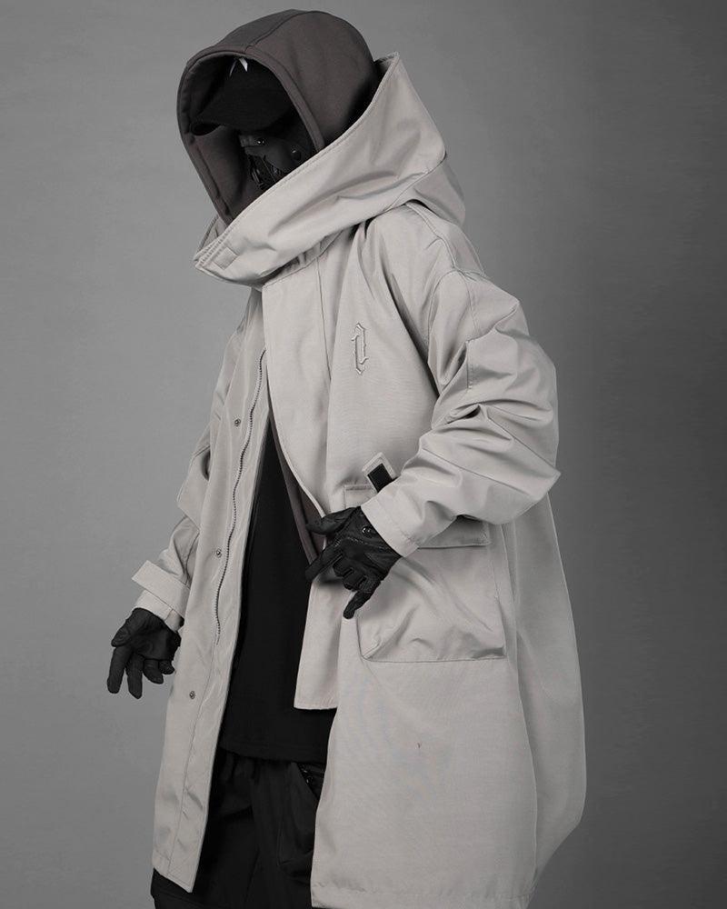 Techwear Fake Two-piece Utility Long Coat