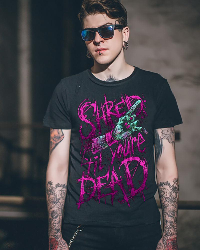 Techwear Gothic Motorcycle Rock T-Shirt