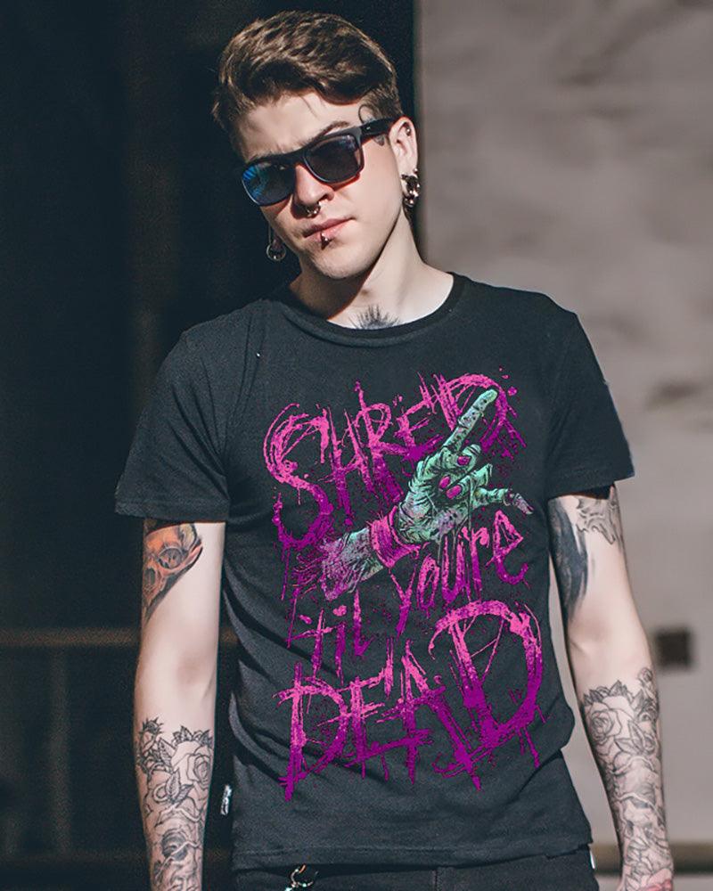 Techwear Gothic Motorcycle Rock T-Shirt