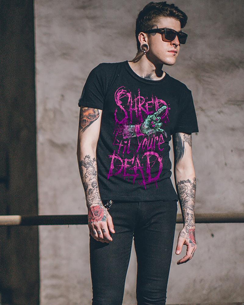 Techwear Gothic Motorcycle Rock T-Shirt