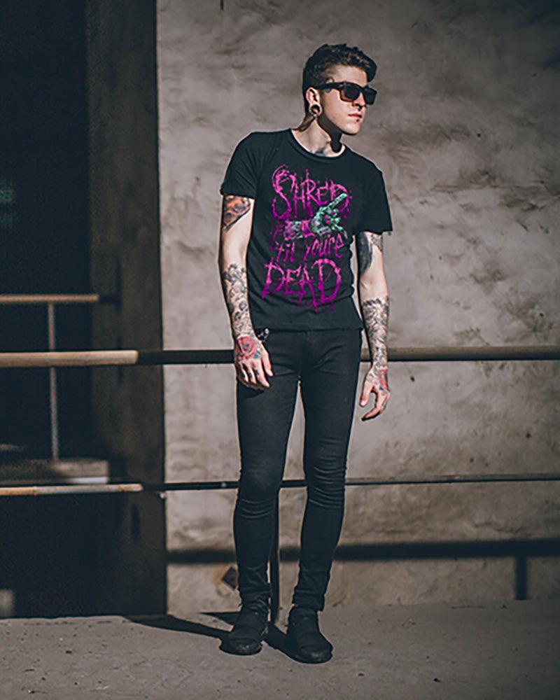 Techwear Gothic Motorcycle Rock T-Shirt