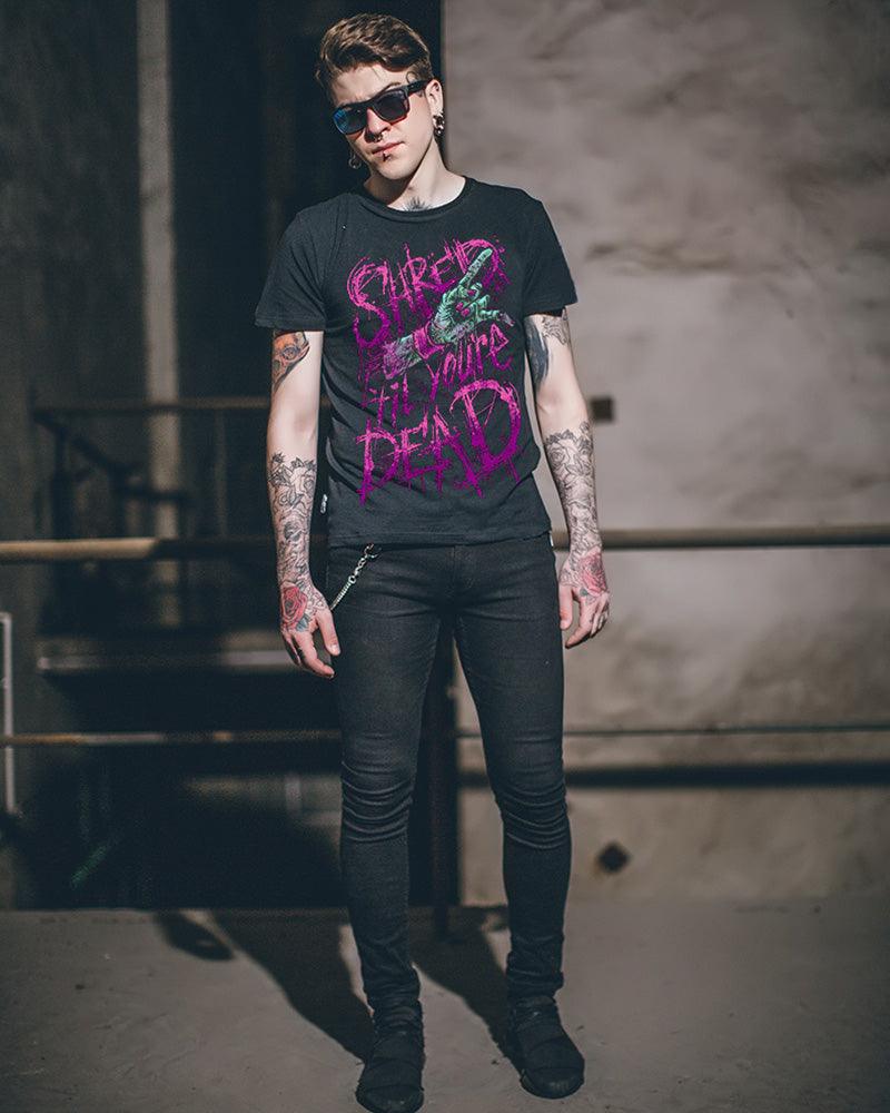 Techwear Gothic Motorcycle Rock T-Shirt