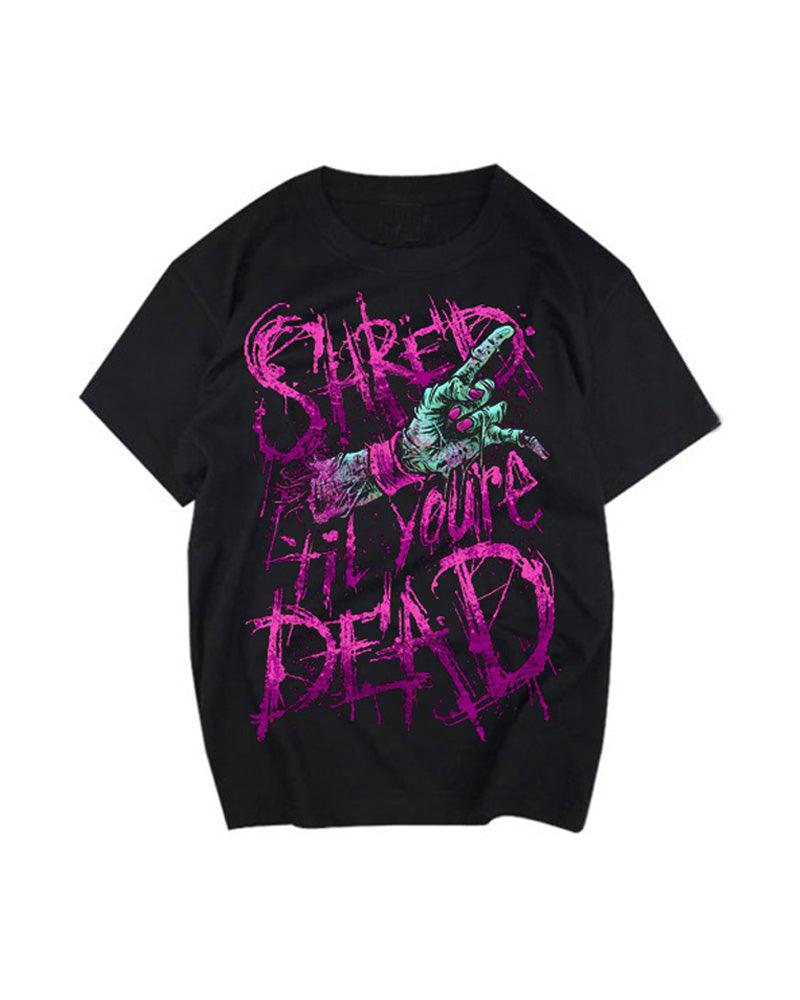 Techwear Gothic Motorcycle Rock T-Shirt