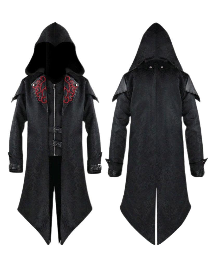 Techwear Gothic Tuxedo Unisex Long Coat