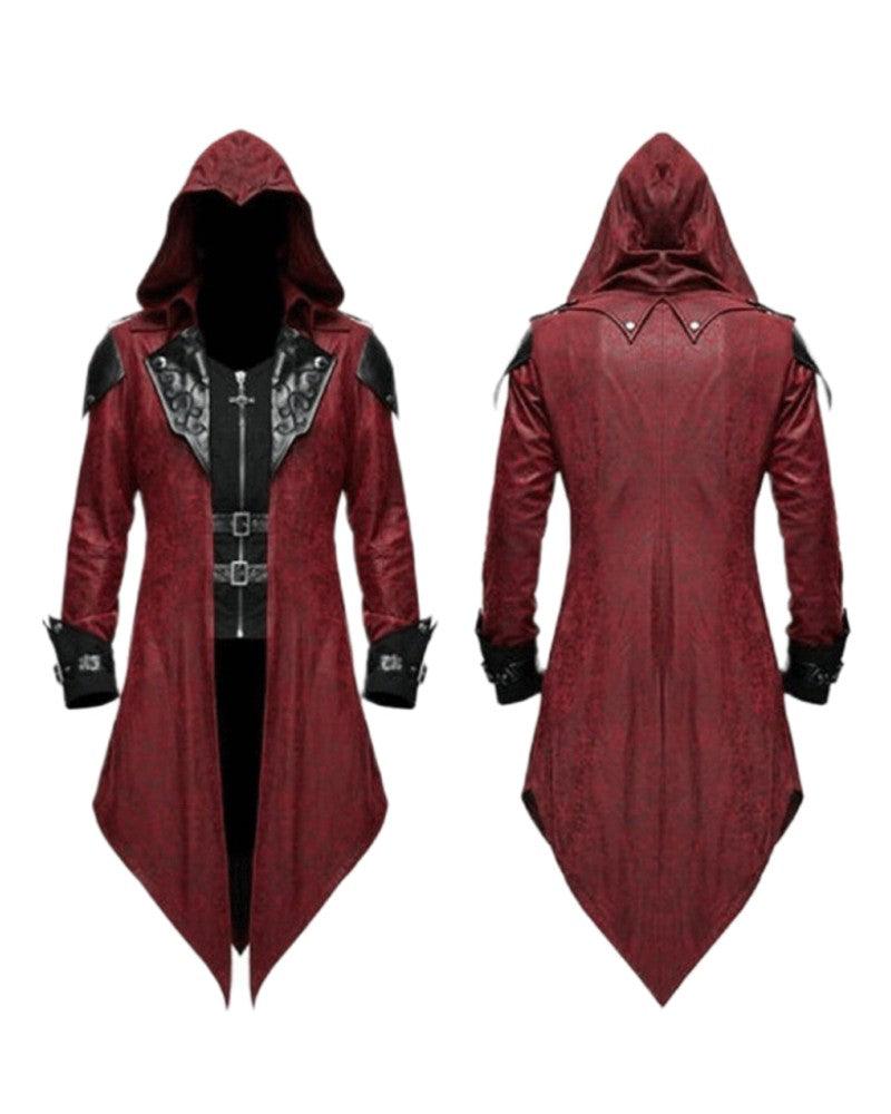 Techwear Gothic Tuxedo Unisex Long Coat