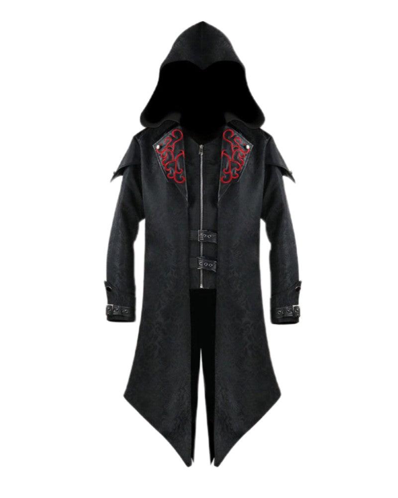 Techwear Gothic Tuxedo Unisex Long Coat