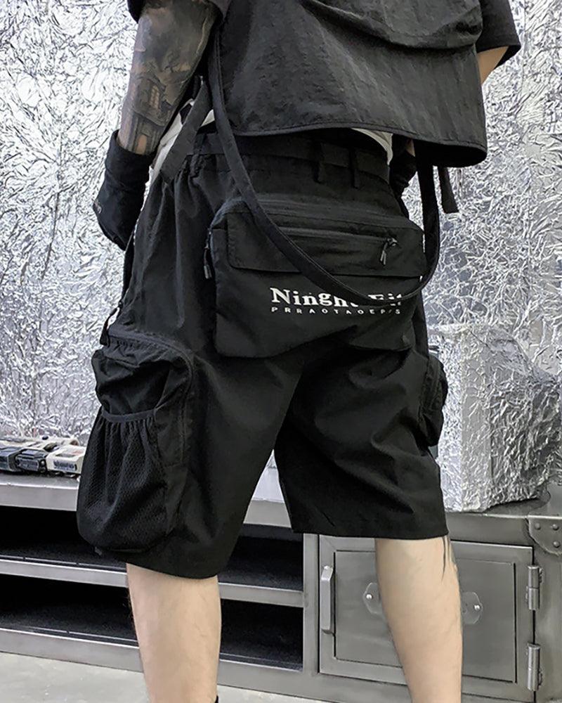 Techwear Backpack Cargo Shorts