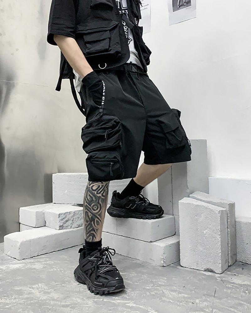 Techwear Backpack Cargo Shorts