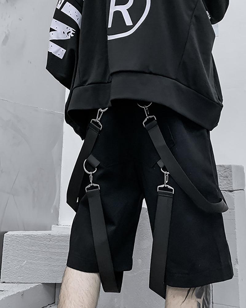 Techwear Ribbon Cargo Shorts