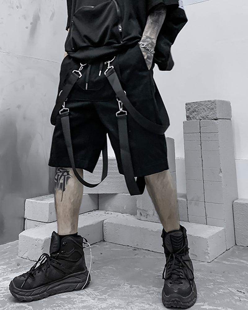Techwear Ribbon Cargo Shorts