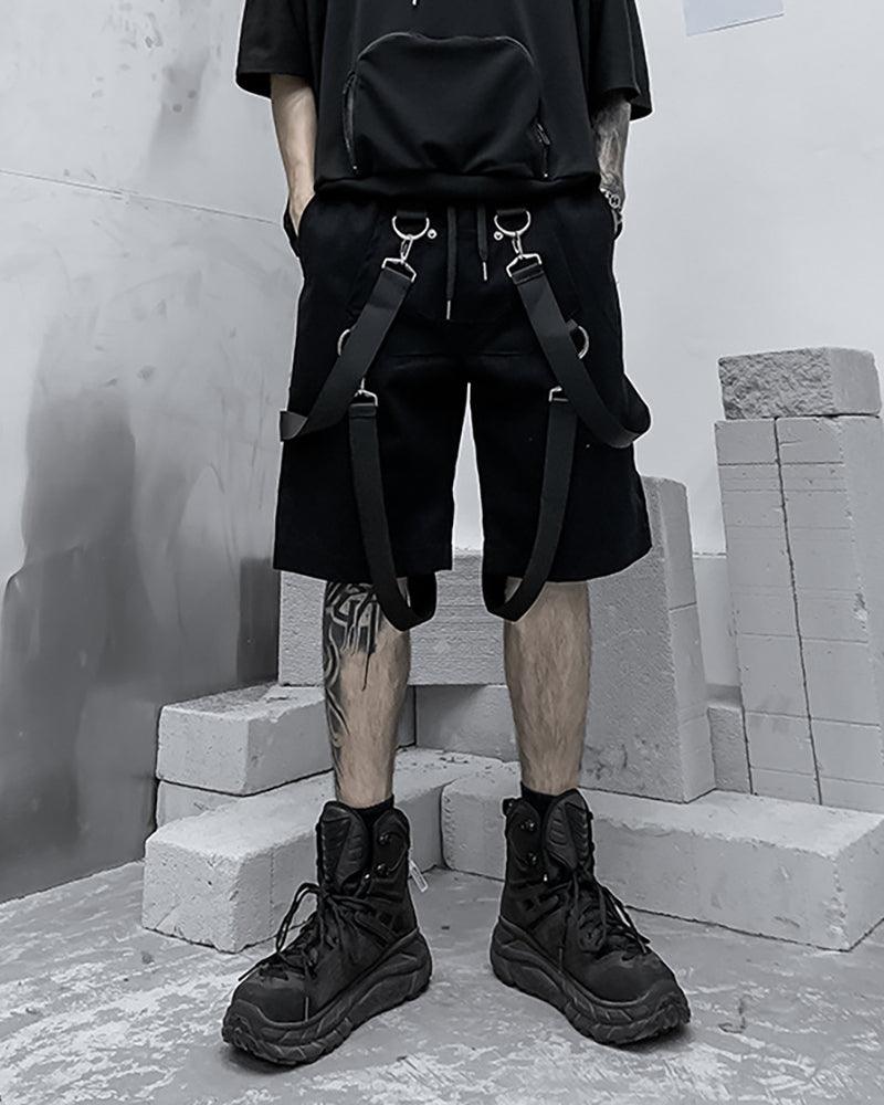 Techwear Ribbon Cargo Shorts