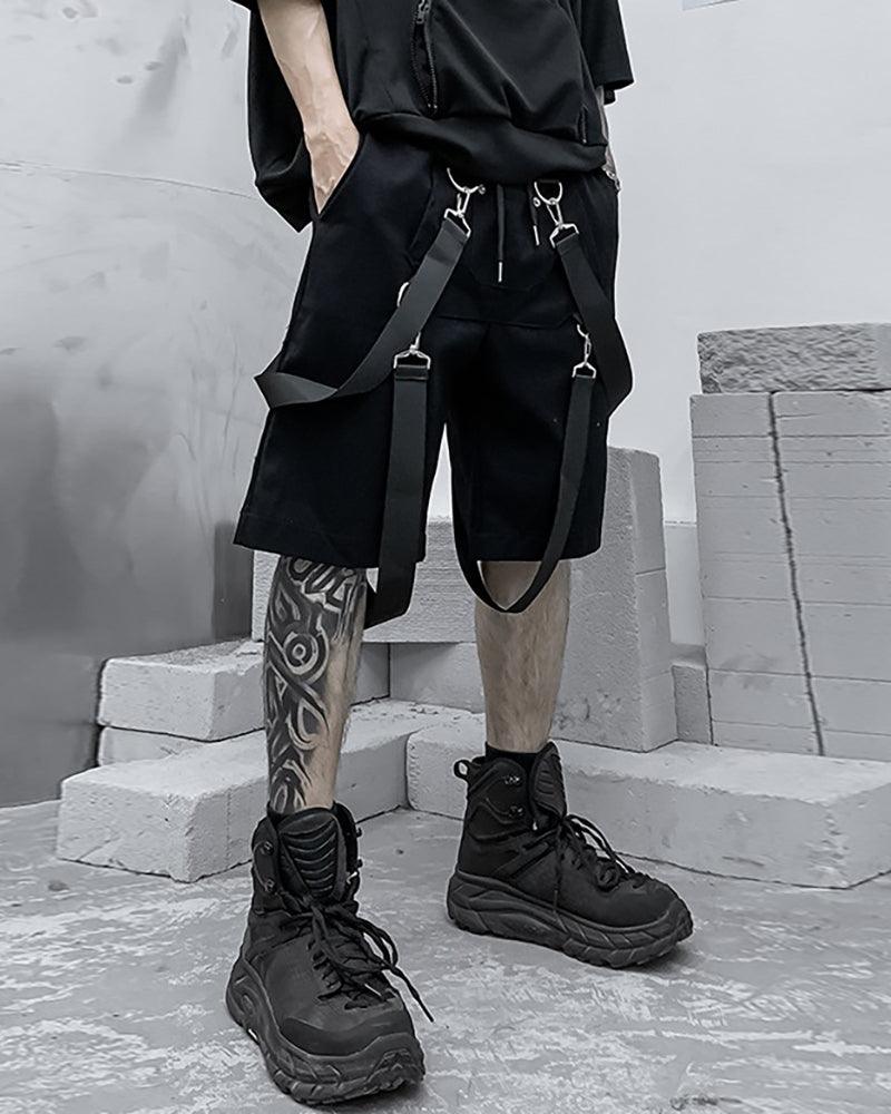 Techwear Ribbon Cargo Shorts