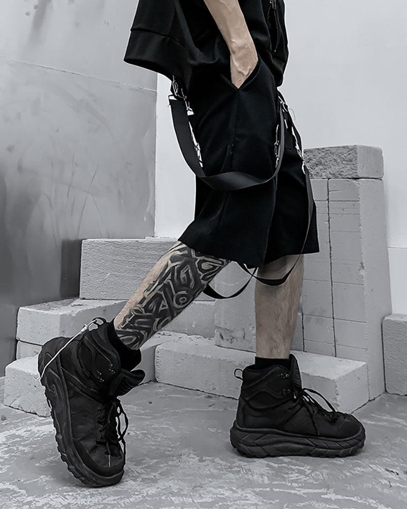 Techwear Ribbon Cargo Shorts