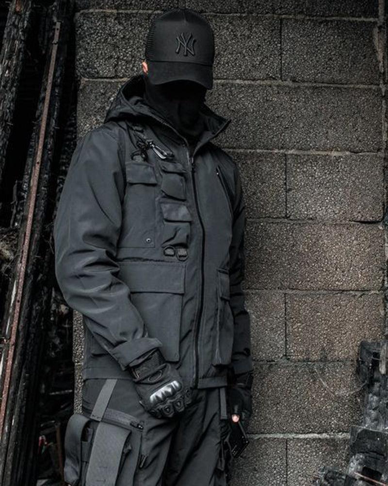 Functional Techwear Multi-Pocket Jacket