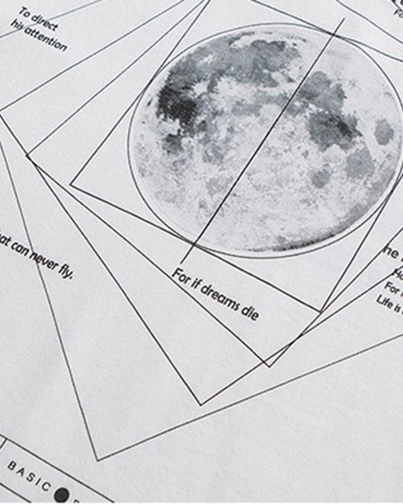 Time Stands Still Moon Universe Sci-Fi T-Shirt