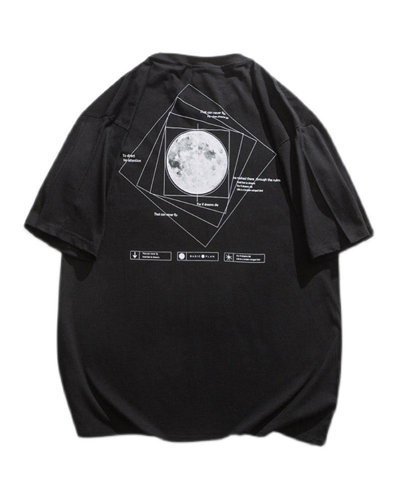 Time Stands Still Moon Universe Sci-Fi T-Shirt