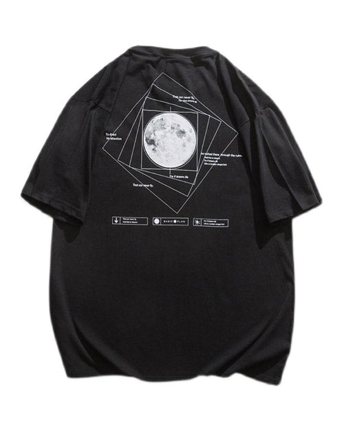 Time Stands Still Moon Universe Sci-Fi T-Shirt