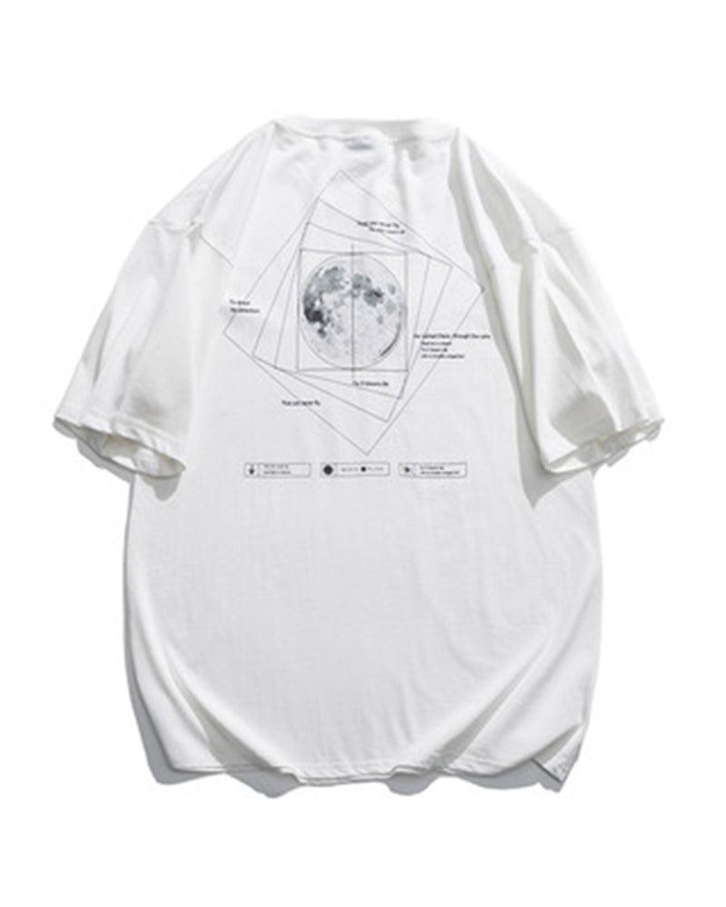 Time Stands Still Moon Universe Sci-Fi T-Shirt