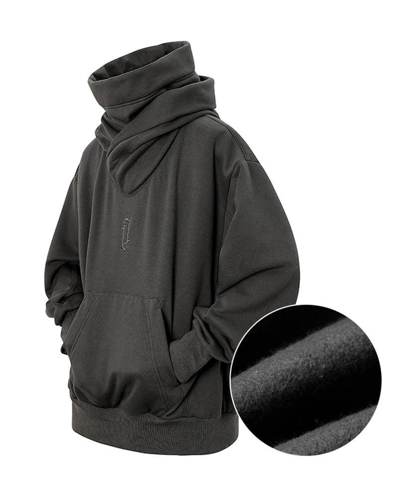 Techwear Unisex Turtleneck Scarf Mask Hoodie