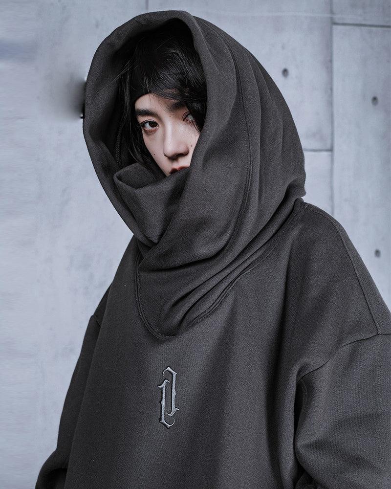 Techwear Unisex Turtleneck Scarf Mask Hoodie