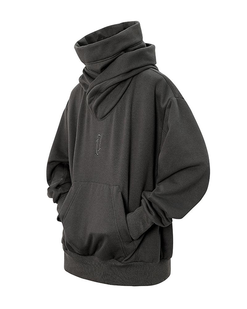 Techwear Unisex Turtleneck Scarf Mask Hoodie
