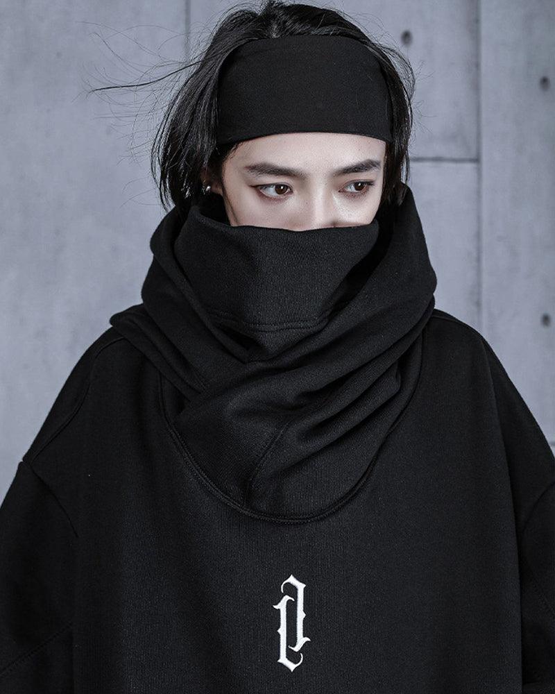 Techwear Unisex Turtleneck Scarf Mask Hoodie