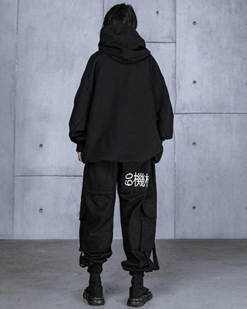 Techwear Unisex Turtleneck Scarf Mask Hoodie