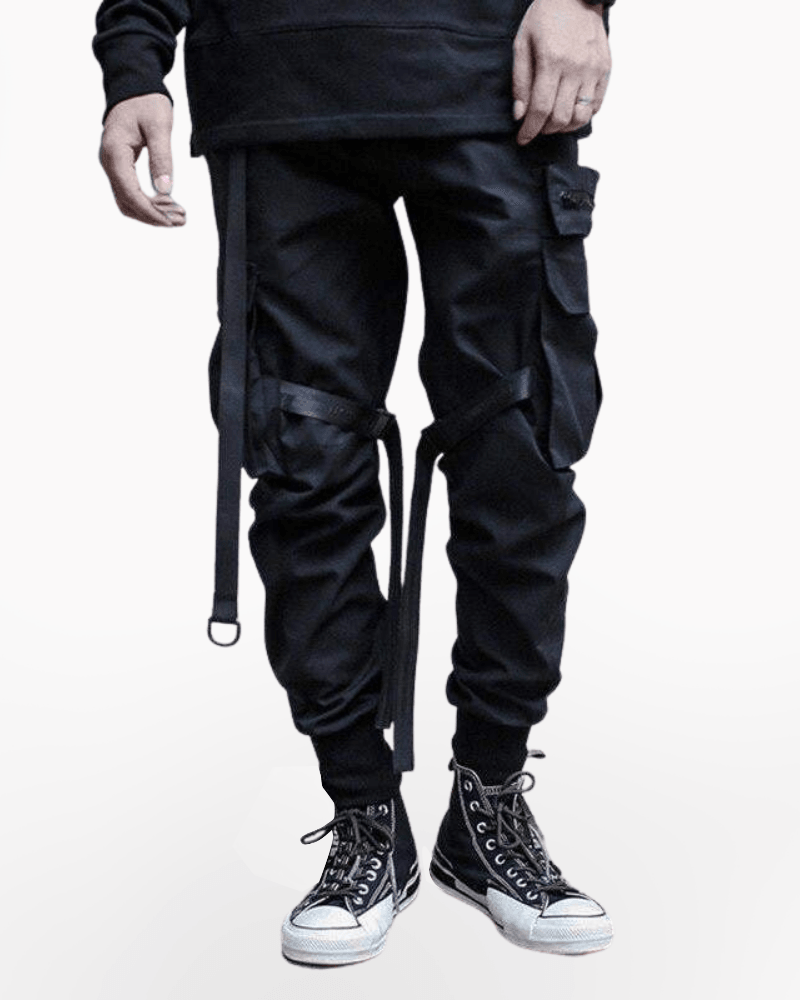 Techwear Ribbon Cargo Pants