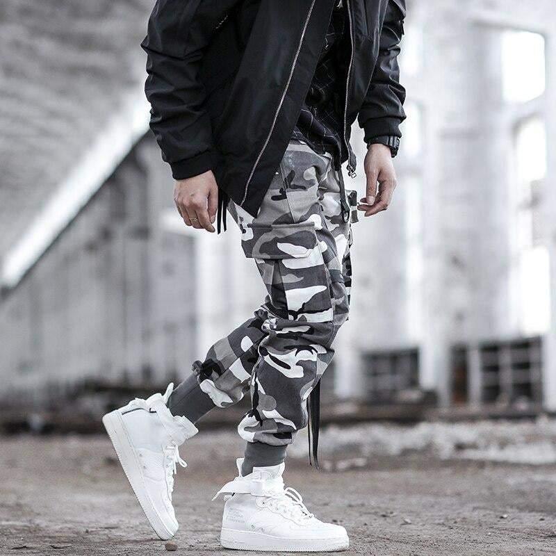 Techwear Ribbon Cargo Pants