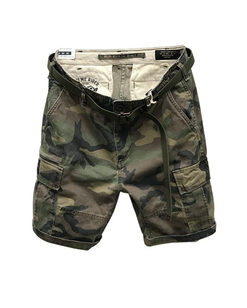 Street-Ready Mens Camo Cargo Jorts