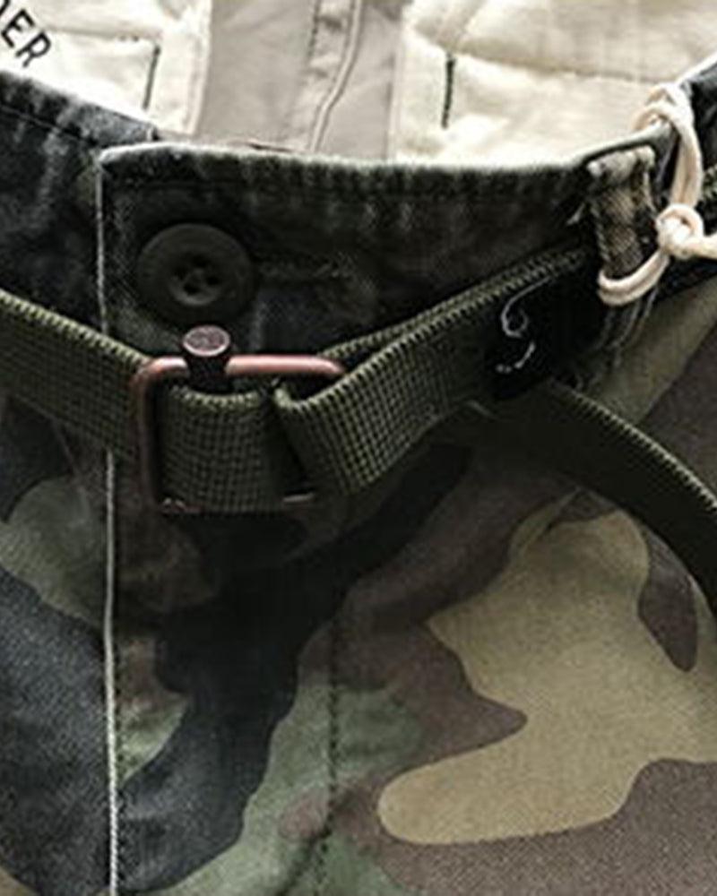 Street-Ready Mens Camo Cargo Jorts