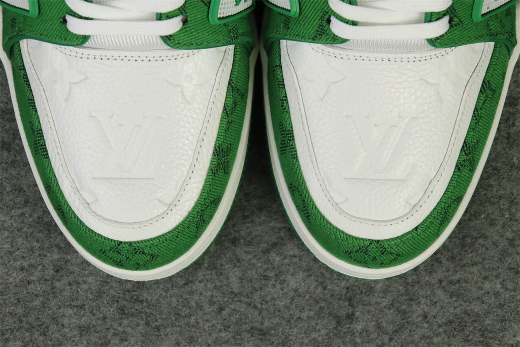 LV Trainer 'Green Monogram Denim'