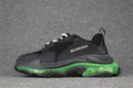 Balenciaga Wmns Triple S Clear Sole ‘Black Green'