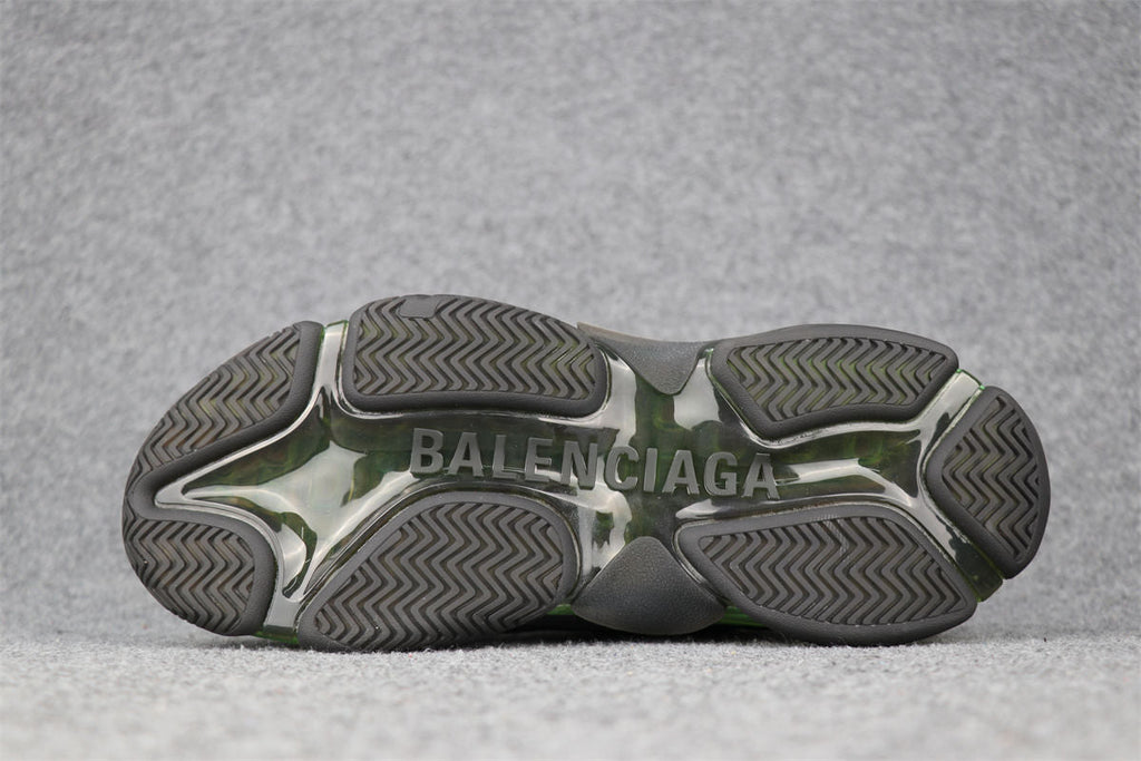 Balenciaga Wmns Triple S Clear Sole ‘Black Green'