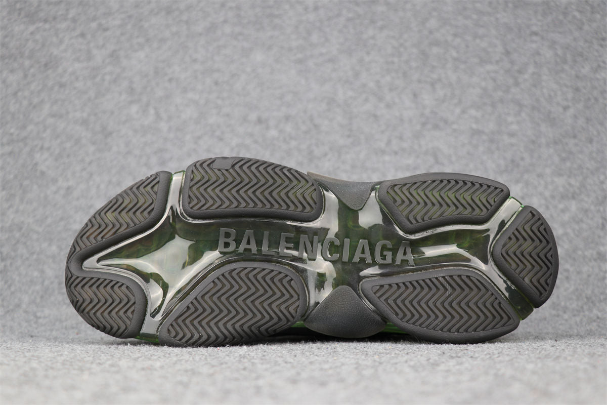 Balenciaga Wmns Triple S Clear Sole ‘Black Green'